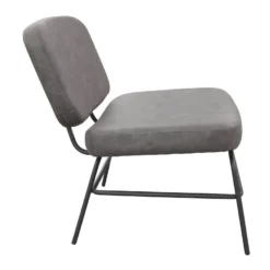 Fauteuil Lounge En Polyuréthane Detroit Gris -Promos Fauteora Magasin fauteuil 13498103