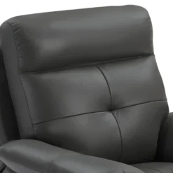 Fauteuil Relax En Cuir Gris VINETA -Promos Fauteora Magasin fauteuil 13621811