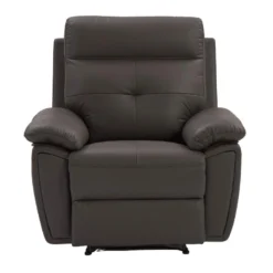 Fauteuil Relax En Cuir Marron VINETA -Promos Fauteora Magasin fauteuil 13621971