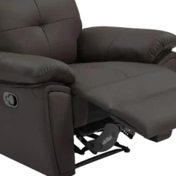 Fauteuil Relax En Cuir Marron VINETA -Promos Fauteora Magasin fauteuil 13621981