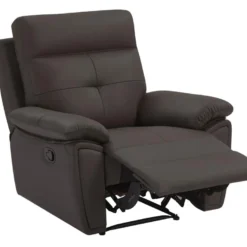 Fauteuil Relax En Cuir Marron VINETA -Promos Fauteora Magasin fauteuil 13621987