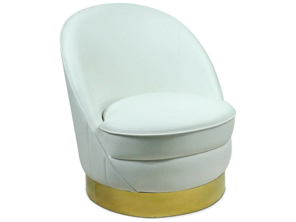 Fauteuil Arrondi Aristy Simili Blanc 3 Fauteuil Arrondi Aristy Simili Blanc