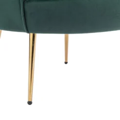 Fauteuil Coquillage En Velours Vert Sapin DANDELION De Pascal Morabito -Promos Fauteora Magasin fauteuil 13898729