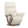 Fauteuil De Relaxation électrique Cuir Mastic - FRUITY -Promos Fauteora Magasin fauteuil 13929657