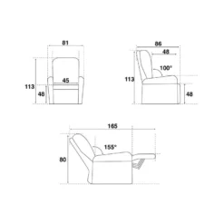 Fauteuil De Relaxation électrique Cuir Mastic - FRUITY 11 Fauteuil De Relaxation électrique Cuir Mastic - FRUITY -Promos Fauteora Magasin fauteuil 13929665