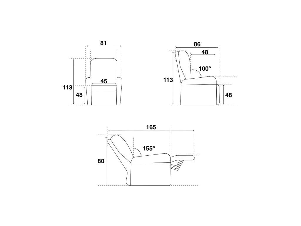 Fauteuil De Relaxation électrique Cuir Mastic - FRUITY 7 Fauteuil De Relaxation électrique Cuir Mastic - FRUITY – Image 5