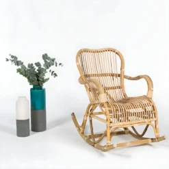 Rocking Chair En Rotin Naturel Moka -Promos Fauteora Magasin fauteuil 13933799