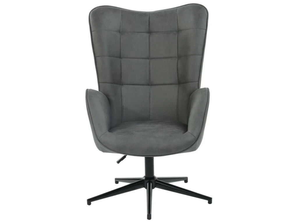 URBAN MEUBLE Fauteuil Scandinave Chaise Pivotant Pour Bureau Salon Chambre Avec Un Revêtement En Velours Des Accoudoirs Rembourés, Métal, Gris, 70*80*100CM 3 URBAN MEUBLE Fauteuil Scandinave Chaise Pivotant Pour Bureau Salon Chambre Avec Un Revêtement En Velours Des Accoudoirs Rembourés, Métal, Gris, 70*80*100CM