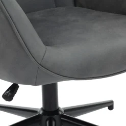 URBAN MEUBLE Fauteuil Scandinave Chaise Pivotant Pour Bureau Salon Chambre Avec Un Revêtement En Velours Des Accoudoirs Rembourés, Métal, Gris, 70*80*100CM 9 URBAN MEUBLE Fauteuil Scandinave Chaise Pivotant Pour Bureau Salon Chambre Avec Un Revêtement En Velours Des Accoudoirs Rembourés, Métal, Gris, 70*80*100CM -Promos Fauteora Magasin fauteuil 14021553