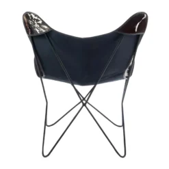 Fauteuil Design Peau De Vache "Papillon" 92cm Noir & Blanc -Promos Fauteora Magasin fauteuil 14214413
