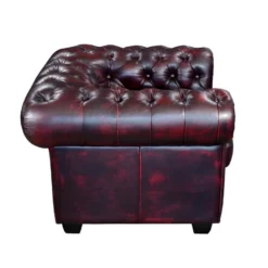 Fauteuil Chesterfield BRENTON 100% Cuir De Buffle - Bordeaux 9 Fauteuil Chesterfield BRENTON 100% Cuir De Buffle - Bordeaux -Promos Fauteora Magasin fauteuil 143305