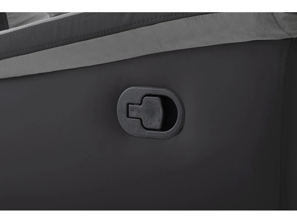 Fauteuil De Relaxation 1 Place En Microfibre Et Simili LÉON - Gris Et Noir 12 Fauteuil De Relaxation 1 Place En Microfibre Et Simili LÉON - Gris Et Noir – Image 10