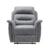 Fauteuil De Relaxation 1 Place En Tissu Gris LÉON - Gris Clair -Promos Fauteora Magasin fauteuil 14639295