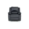 Fauteuil Relaxation 1 Place Simili Cuir DETENTE - Noir -Promos Fauteora Magasin fauteuil 14639315