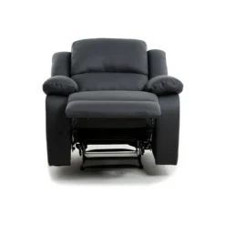 Fauteuil Relaxation 1 Place Simili Cuir DETENTE - Noir -Promos Fauteora Magasin fauteuil 14639323