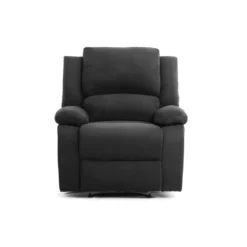 Fauteuil Relaxation 1 Place Microfibre Noire DETENTE -Promos Fauteora Magasin fauteuil 14639399
