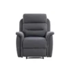 Fauteuil De Relaxation 1 Place En Tissu Gris LÉON - Gris Anthracite -Promos Fauteora Magasin fauteuil 14639585