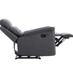 Fauteuil De Relaxation 1 Place En Tissu Gris LÉON - Gris Anthracite 17 Fauteuil De Relaxation 1 Place En Tissu Gris LÉON - Gris Anthracite -Promos Fauteora Magasin fauteuil 14639595