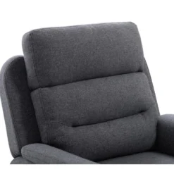 Fauteuil De Relaxation 1 Place En Tissu Gris LÉON - Gris Anthracite 21 Fauteuil De Relaxation 1 Place En Tissu Gris LÉON - Gris Anthracite -Promos Fauteora Magasin fauteuil 14639603