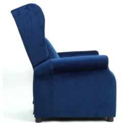 Fauteuil Relax Inclinable En Tissu - Bleu -Promos Fauteora Magasin fauteuil 14702057