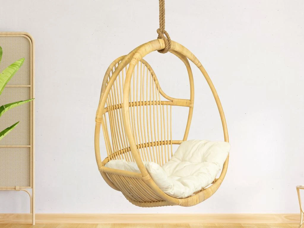 Fauteuil Suspendu En Rotin Naturel BRIANNA 9 Fauteuil Suspendu En Rotin Naturel BRIANNA – Image 7