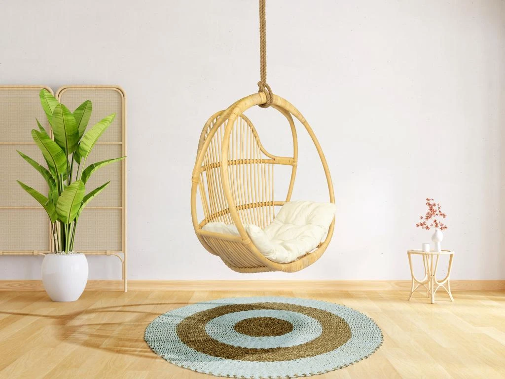 Fauteuil Suspendu En Rotin Naturel BRIANNA 3 Fauteuil Suspendu En Rotin Naturel BRIANNA