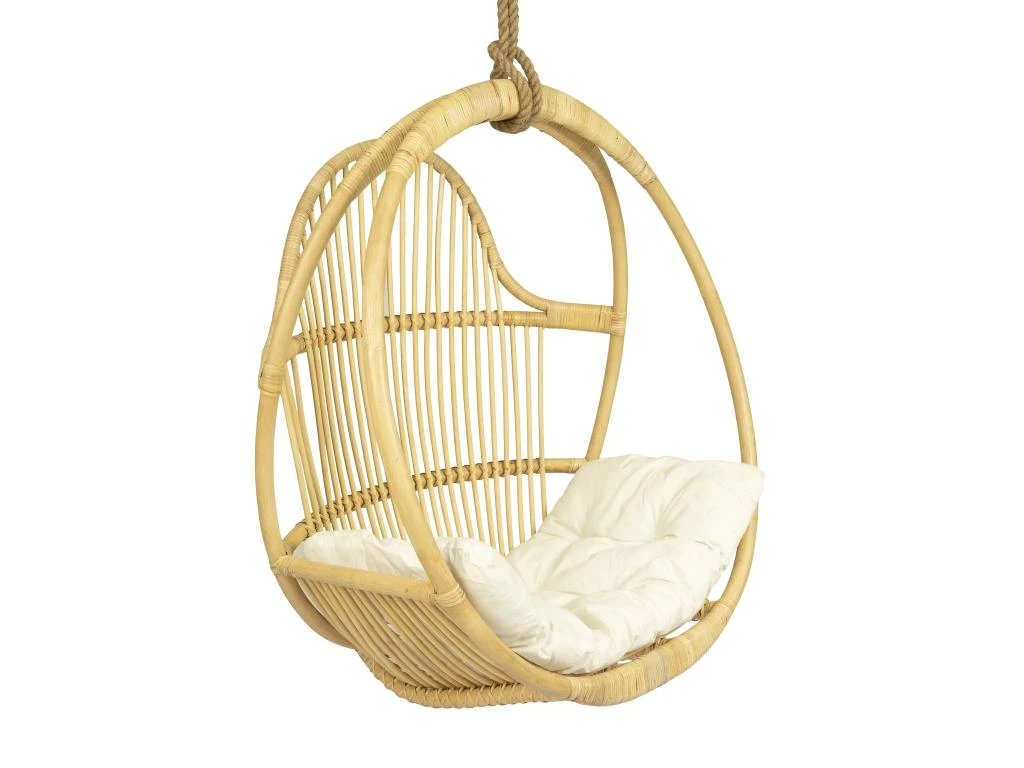 Fauteuil Suspendu En Rotin Naturel BRIANNA 4 Fauteuil Suspendu En Rotin Naturel BRIANNA – Image 2