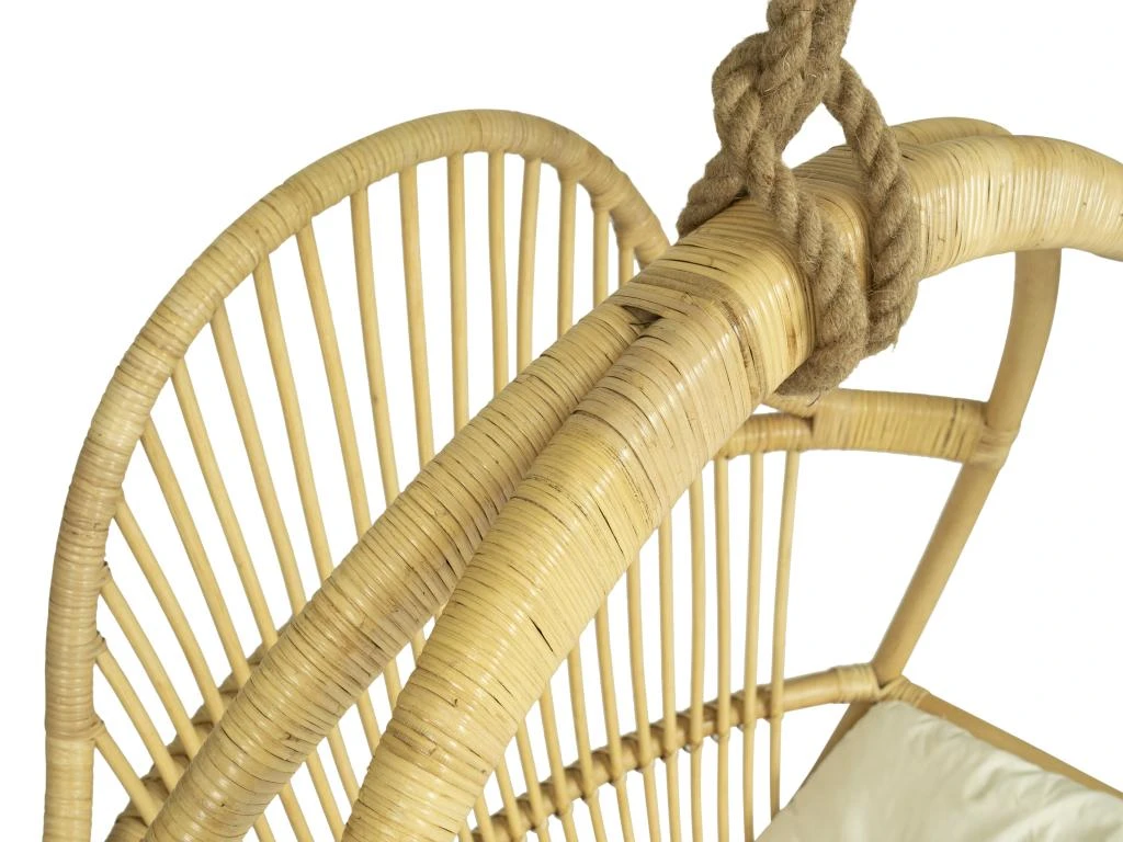Fauteuil Suspendu En Rotin Naturel BRIANNA 8 Fauteuil Suspendu En Rotin Naturel BRIANNA – Image 6