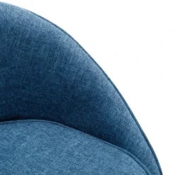 Fauteuil En Tissu Bleu LINDALE -Promos Fauteora Magasin fauteuil 14938749