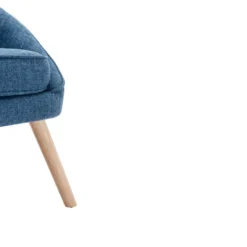 Fauteuil En Tissu Bleu LINDALE -Promos Fauteora Magasin fauteuil 14938761