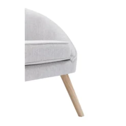 Fauteuil En Tissu Gris Clair LINDALE -Promos Fauteora Magasin fauteuil 14938887