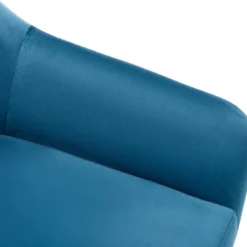 Fauteuil En Velours Bleu Canard CERITA -Promos Fauteora Magasin fauteuil 14939089