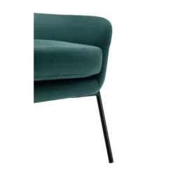 Fauteuil En Velours Vert Sapin CERITA -Promos Fauteora Magasin fauteuil 14939199