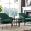 Fauteuil En Velours Vert Sapin CERITA -Promos Fauteora Magasin fauteuil 14939211