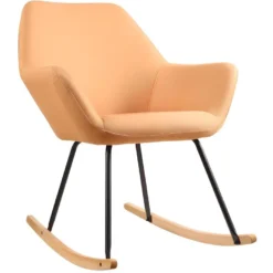 Fauteuil à Bascule Design "Cullman" 89cm Orange