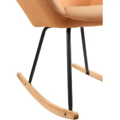 Fauteuil à Bascule Design "Cullman" 89cm Orange -Promos Fauteora Magasin fauteuil 15026295