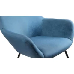 Fauteuil à Bascule Design "Cullman" 89cm Bleu -Promos Fauteora Magasin fauteuil 15026361