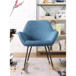 Fauteuil à Bascule Design "Cullman" 89cm Bleu -Promos Fauteora Magasin fauteuil 15026365