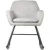 Fauteuil à Bascule Design "Cusseta" 80cm Gris Clair -Promos Fauteora Magasin fauteuil 15036331