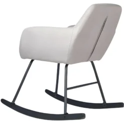 Fauteuil à Bascule Design "Cusseta" 80cm Gris Clair -Promos Fauteora Magasin fauteuil 15036337