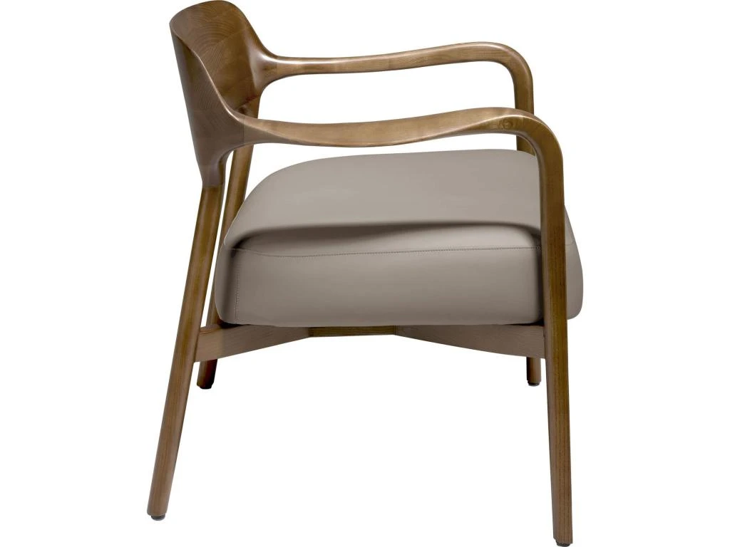 Fauteuil Rembourré En éco-cuir Structure En Frêne Massif 6 Fauteuil Rembourré En éco-cuir Structure En Frêne Massif – Image 4