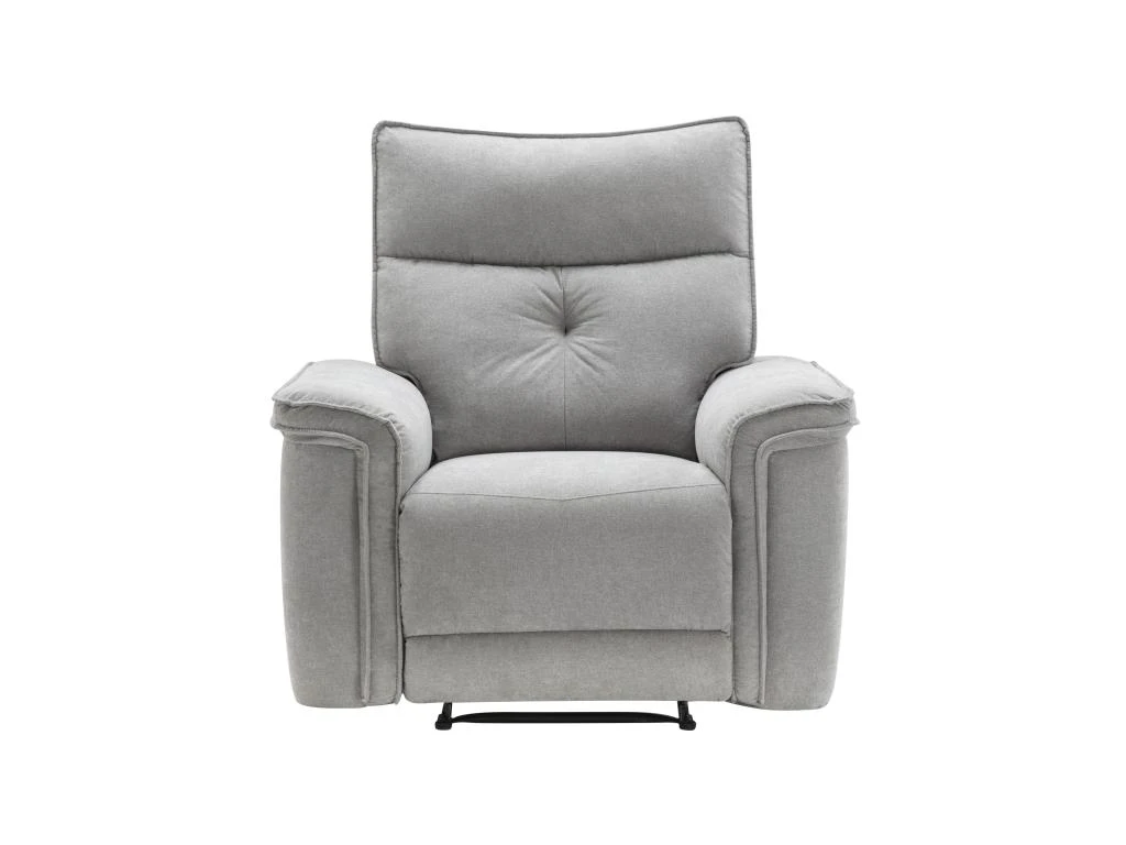 Fauteuil Relax électrique En Tissu Gris BENJAMIN 5 Fauteuil Relax électrique En Tissu Gris BENJAMIN – Image 3