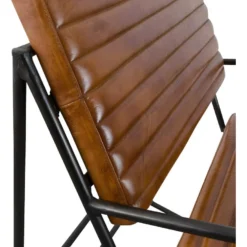 Fauteuil Vintage En Cuir Marron Porto -Promos Fauteora Magasin fauteuil 15716489