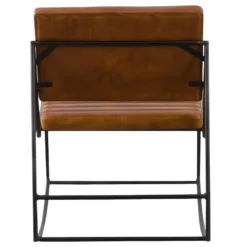 Fauteuil Vintage En Cuir Marron Porto -Promos Fauteora Magasin fauteuil 15716491