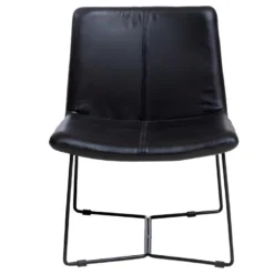 Fauteuil En Cuir Noir Chahinaize -Promos Fauteora Magasin fauteuil 15718055