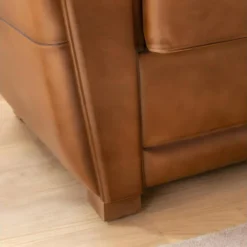 Fauteuil En Cuir Marron Aaron -Promos Fauteora Magasin fauteuil 15814829