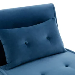 Fauteuil Convertible En Velours Bleu Nuit URIBIA -Promos Fauteora Magasin fauteuil 15883039