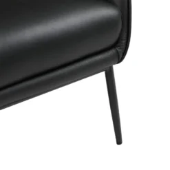 Fauteuil En Cuir De Buffle Noir DINNIA -Promos Fauteora Magasin fauteuil 15940463