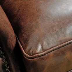 Fauteuil 100% Cuir EDOUARD - Marron 15 Fauteuil 100% Cuir EDOUARD - Marron -Promos Fauteora Magasin fauteuil 160079