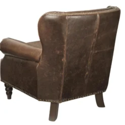 Fauteuil 100% Cuir EDOUARD - Marron 19 Fauteuil 100% Cuir EDOUARD - Marron -Promos Fauteora Magasin fauteuil 160082